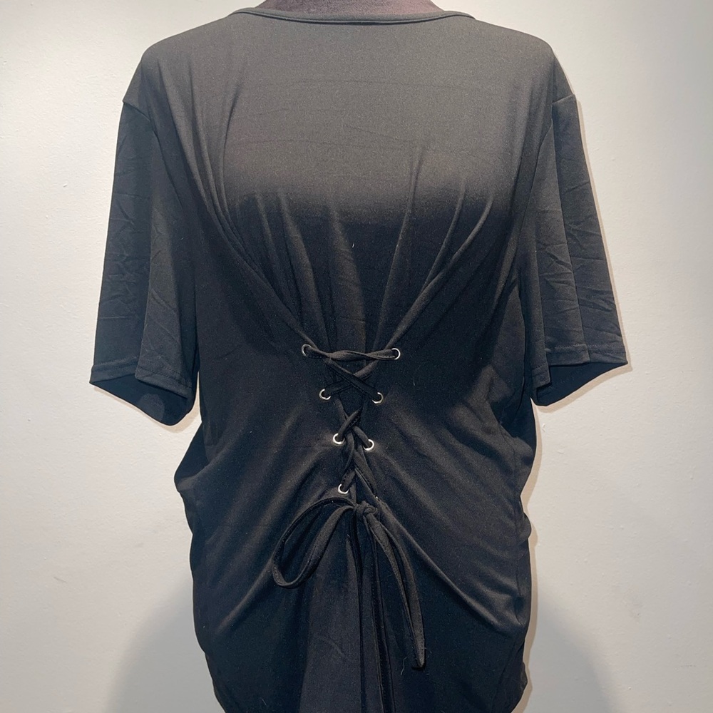Tie scrunch tee